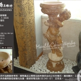 【藝術雕刻-MA-A-00035】大理石像造型水盆石雕
