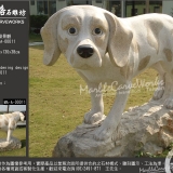【藝術雕刻-MA-A-00011】犬狗石雕